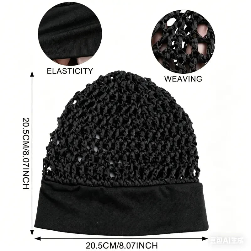 Stretchy Wide-Edge Sleeping Cap Set