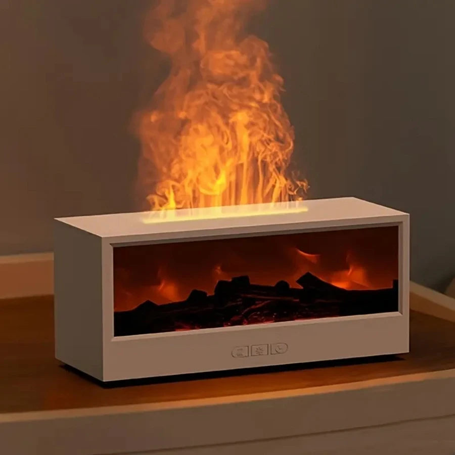 Simulated Flame Aroma Diffuser Humidifier