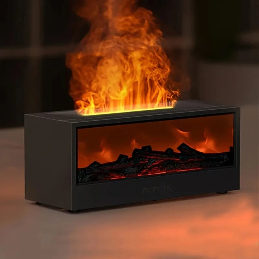 Simulated Flame Aroma Diffuser Humidifier