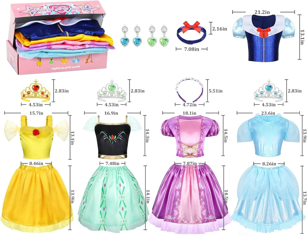 Princess Dress Up Costume Set