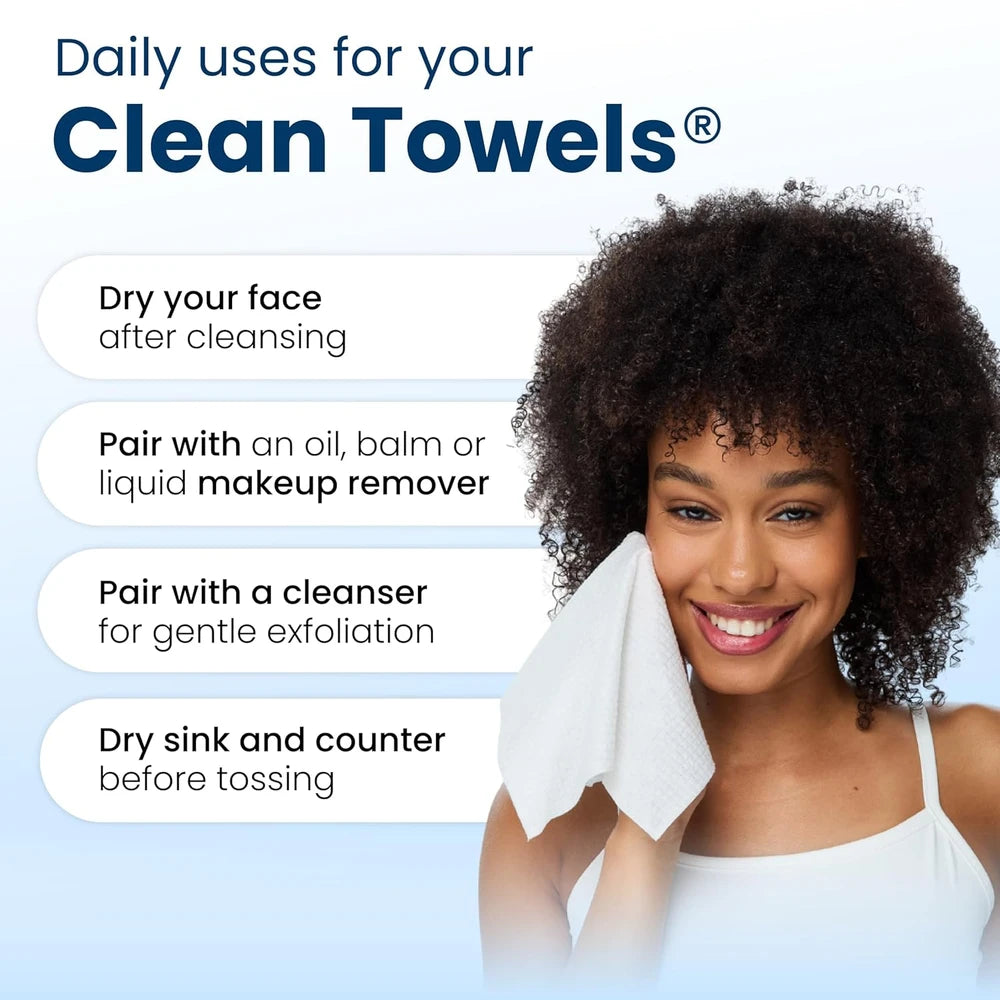 Clean Skin Club Disposable Face Towels