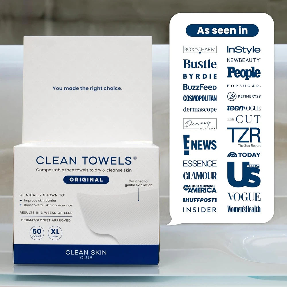 Clean Skin Club Disposable Face Towels