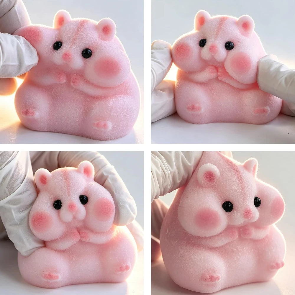 Silicone Hamster Squishy Fidget Toy