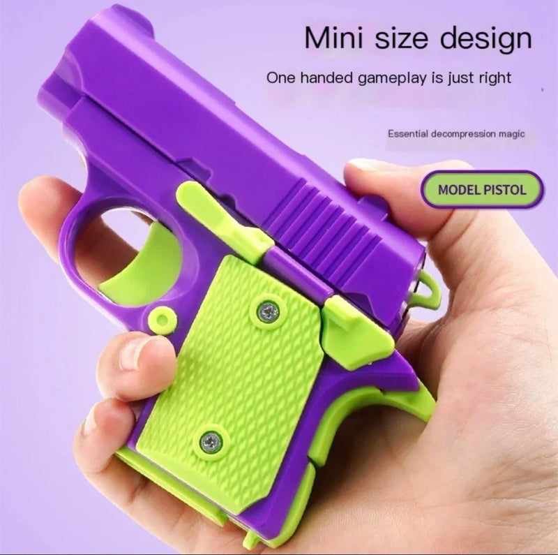 Plastic Mini Fidget Pistol Toy