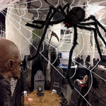 Giant Spider Web Halloween Decoration Set