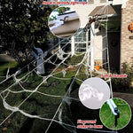 Giant Spider Web Halloween Decoration Set