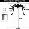 Giant Spider Web Halloween Decoration Set